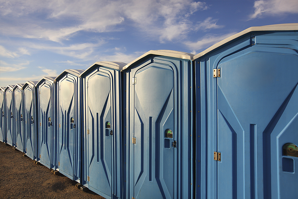 Outdoor toilet cabins