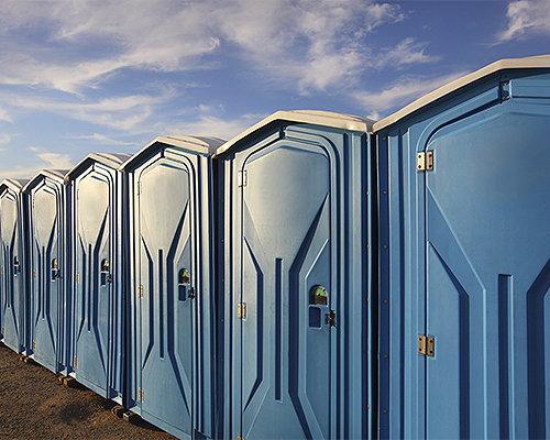 Outdoor toilet cabins