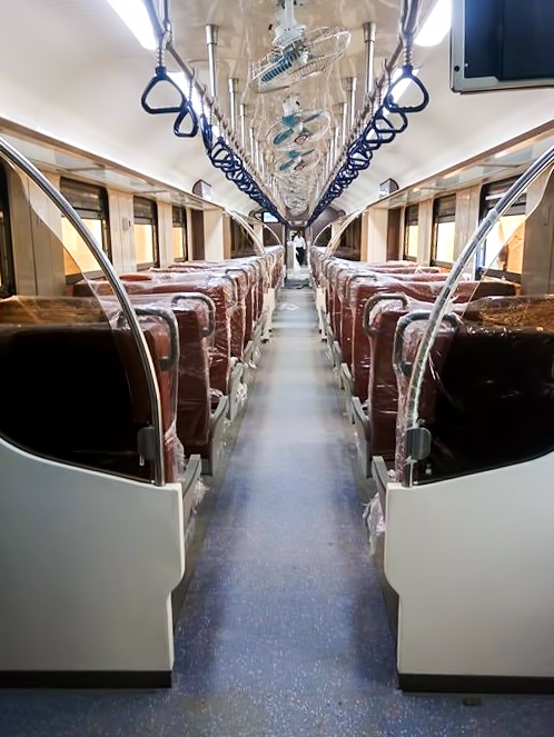 Chennai Metro Train Interiors, India